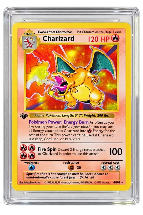 Charizard, graded grail in JupiPacks 015