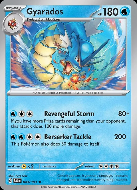 Gyarados, chase card