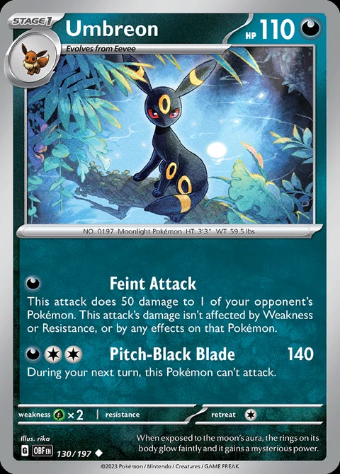 Umbreon, chase card