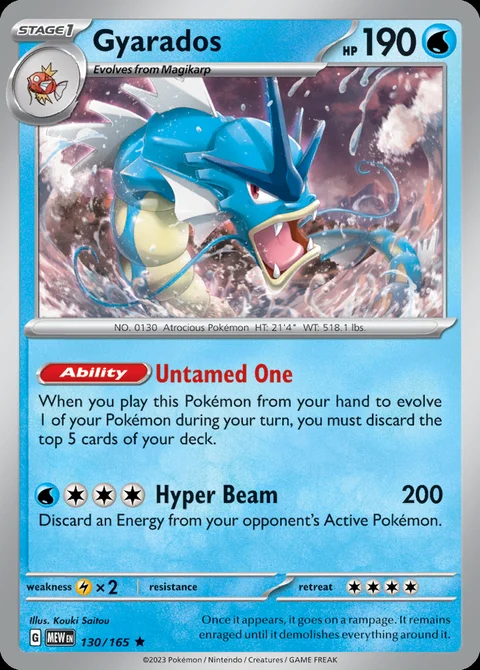 Gyarados, chase card