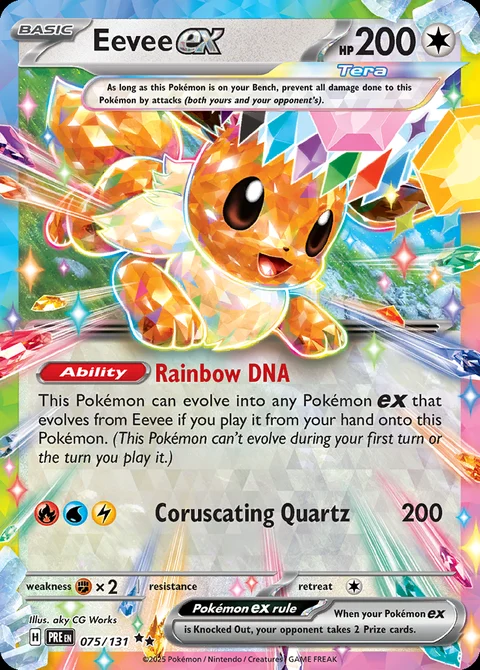 Eevee ex, chase card